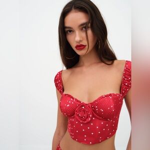 For Love & Lemons Eleanor Crop Top